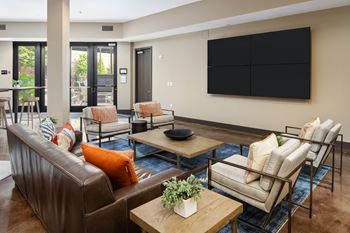 Clubroom with tv
